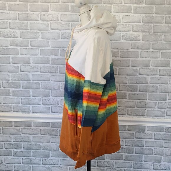 Ampersand Ave Single Hood Sweatshirt All Eyes On Hue Southwest NEW 3XL runs smal - Picture 3 of 8